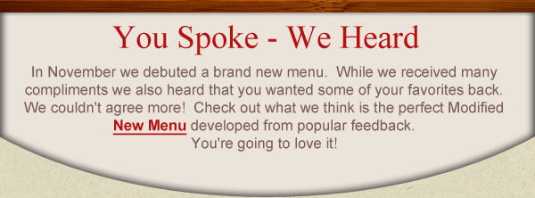 View New Menu here