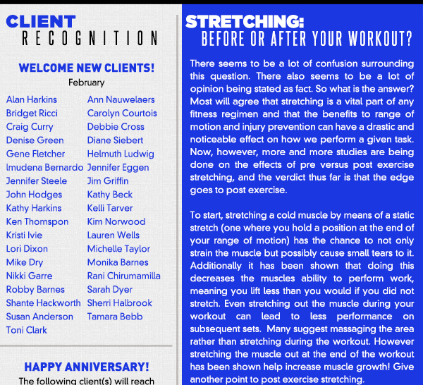 Client Recognition
							See image for full details