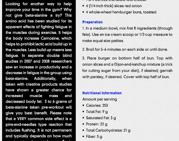 Recipe of the Month - The Maria Menounos Mykonos Burger
							See image for recipe