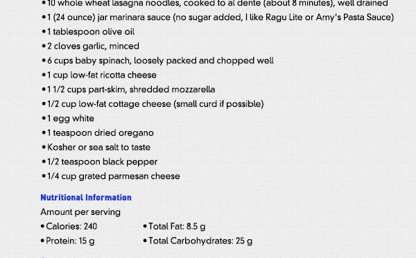 Recipe of the Month
							See image for recipe