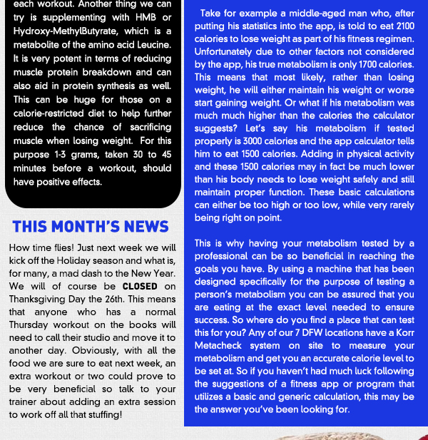 Knowing your Metabolism
							 See image for article