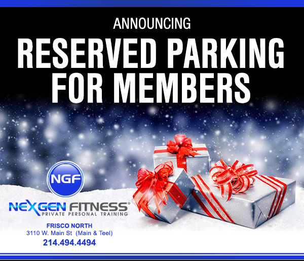 Announcing Reserved Parking for Members
							 See image for full details