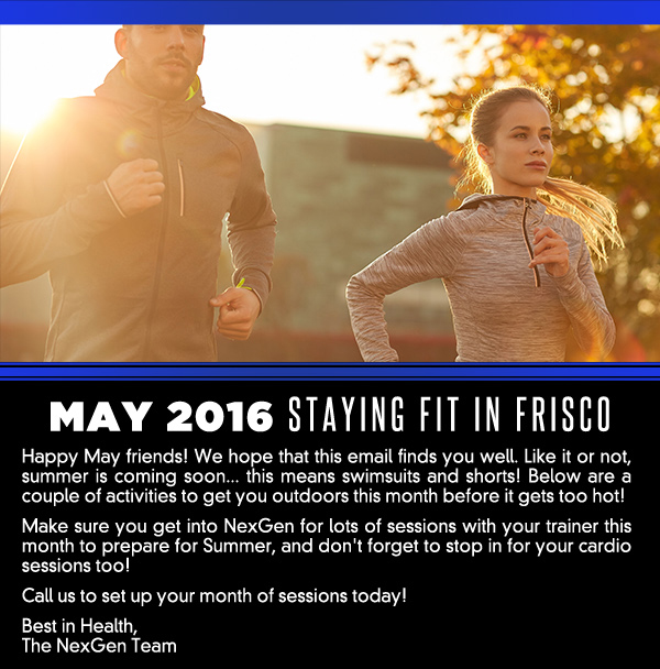 Staying Fit in Frisco
							 See image for full details