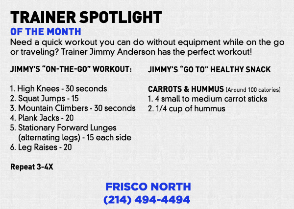 Trainer Spotlight of the Month
							 See image for full details