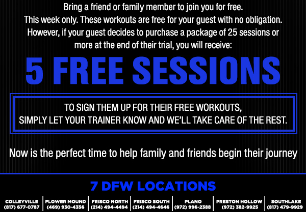 5 Free Sessions
							 See image for full details
