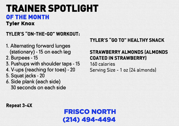 Trainer Spotlight of the Month
							 See image for full details
