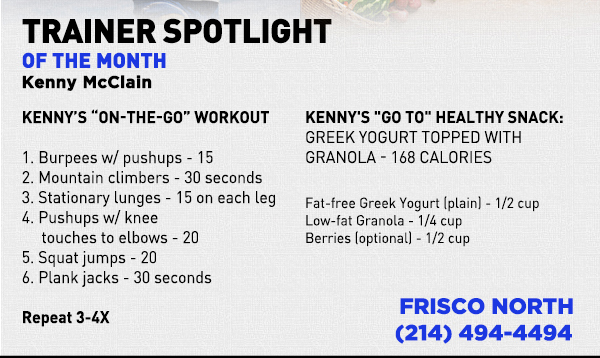 Trainer Spotlight of the Month
							 See image for full details
