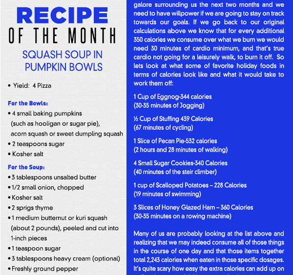 This Month's News
							See image for recipe