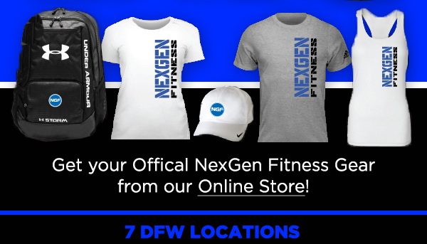 Get your official NexGen Fitness Gear
							 from our Online Store
							See image for full details