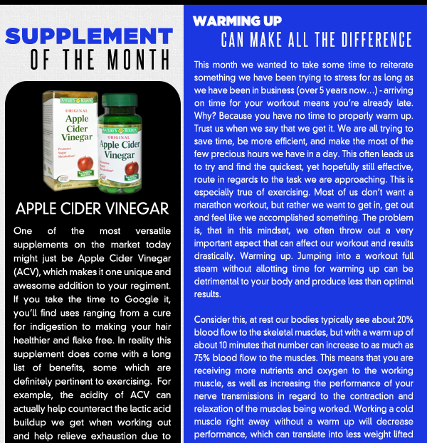 Supplement of the Month
							See image for full details
