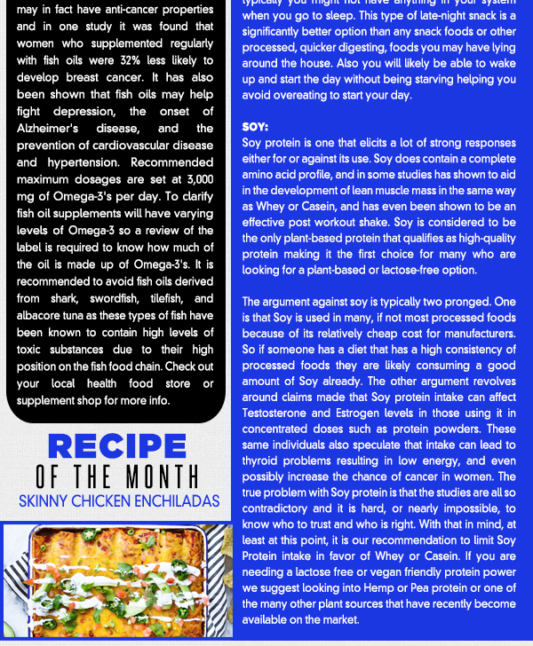 This Month's News
							See image for recipe