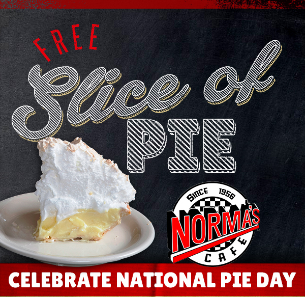 Free Slice of Pie
							See image for full details
