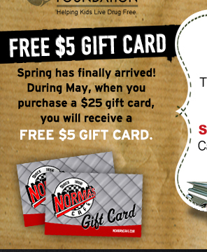 Free $5 Gift Card
											 See image for details