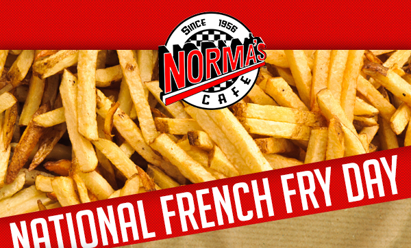National Frech Fry Day - Monday, July 13th, 2015. See image for full details