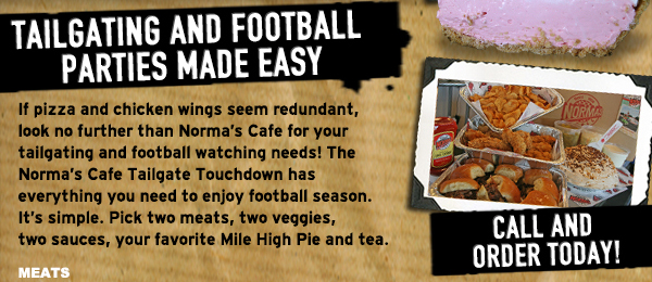 Biscuits for Boobies
							 Help take a bite out of breast cancer on Friday, September 25!
							 Tailgating and Football Parties Made Easy
							 Call and order today!
							 See image for details