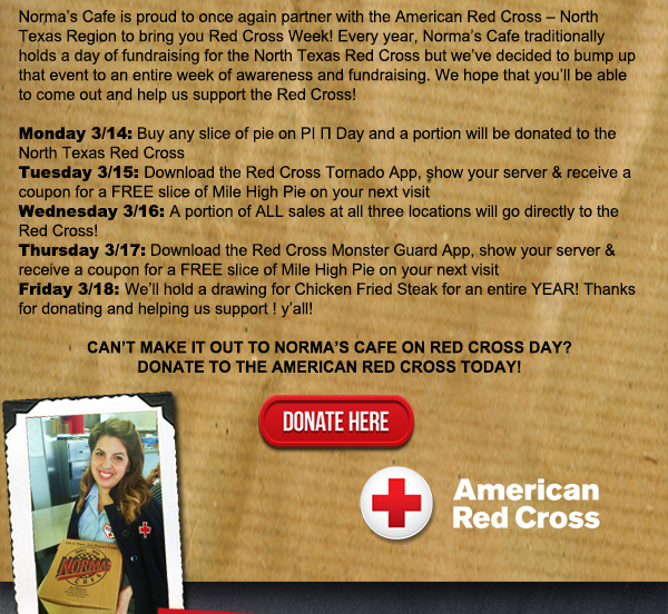 Happy National Red Cross Month!
							 Donate Here
							 See image for full details