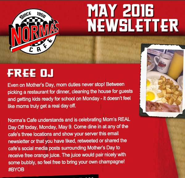 May Newsletter
							 See image for full details