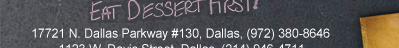 Life is short. Eat dessert first.