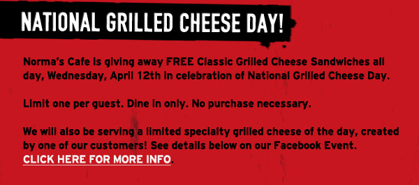 National Grilled Cheese Day
							 See image for details