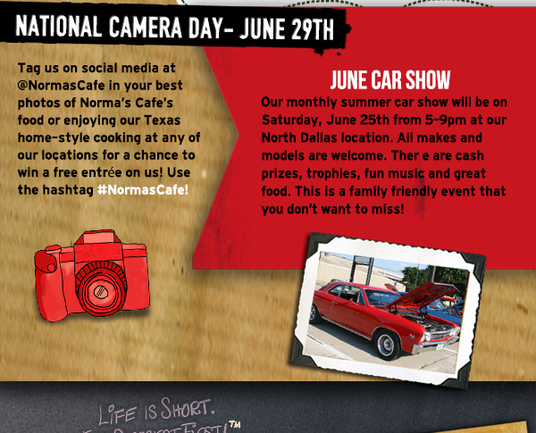 National Camera Day - June Car Show
							 See image for details
