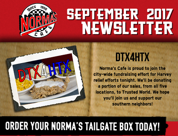 Norma's Cafe Newsletter