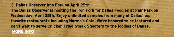 Norma's Cafe Newsletter