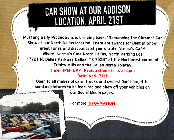 Norma's Cafe Newsletter