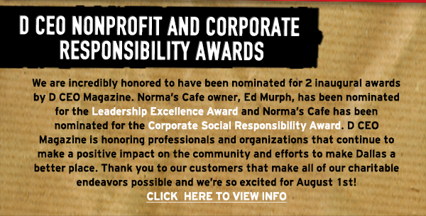 Norma's Cafe Newsletter