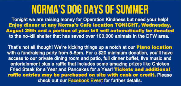 Norma's Cafe Newsletter