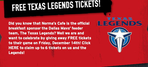 Norma's Cafe Newsletter