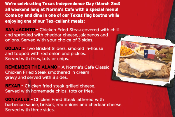 Norma's Cafe Newsletter