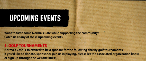 Norma's Cafe Newsletter