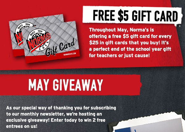 Norma's Cafe Newsletter