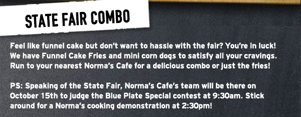 Norma's Cafe Newsletter