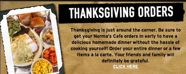 Norma's Cafe Newsletter