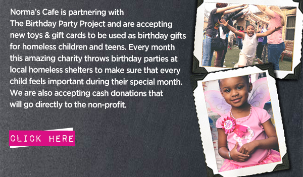 Norma's Cafe Newsletter