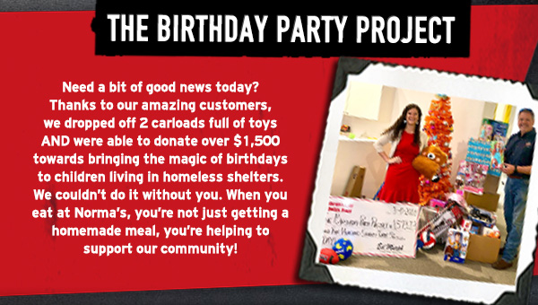 Norma's Cafe Newsletter