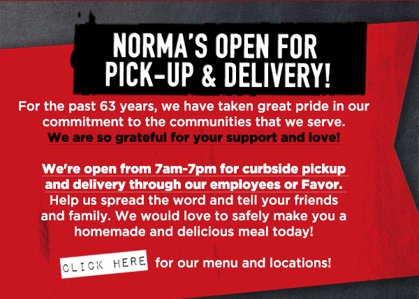 Norma's Cafe Newsletter