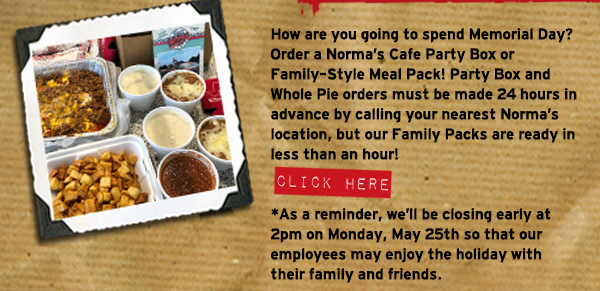 Norma's Cafe Newsletter