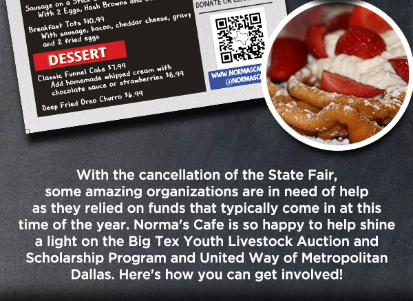 Norma's Cafe Newsletter