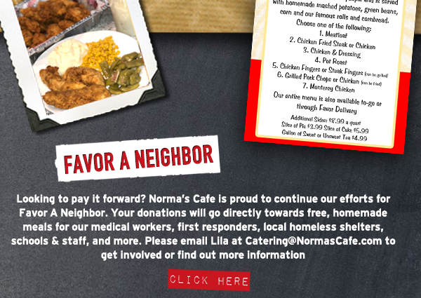 Norma's Cafe Newsletter