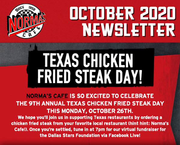 Norma's Cafe Newsletter