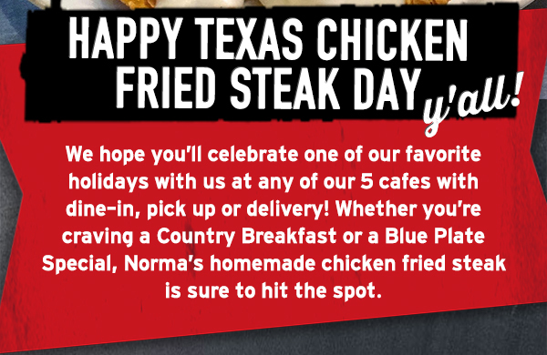 Norma's Cafe Newsletter
