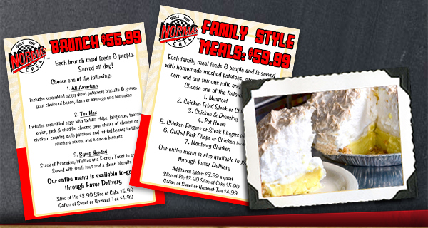 Norma's Cafe Newsletter