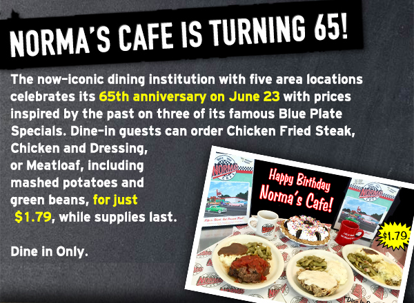 Norma's Cafe Newsletter