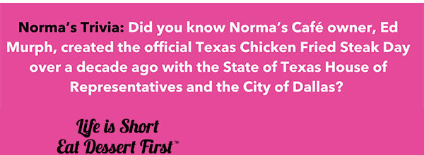 Norma's Cafe Newsletter