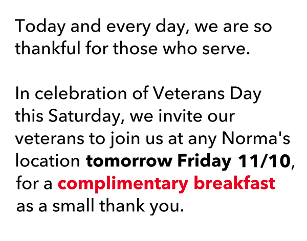Norma's Cafe Newsletter