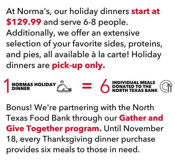 Norma's Cafe Newsletter