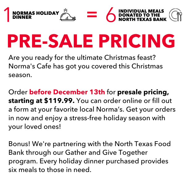 Norma's Cafe Newsletter