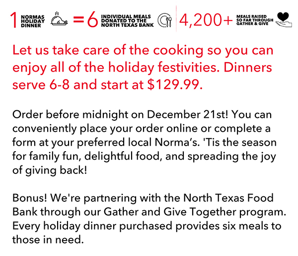 Norma's Cafe Newsletter